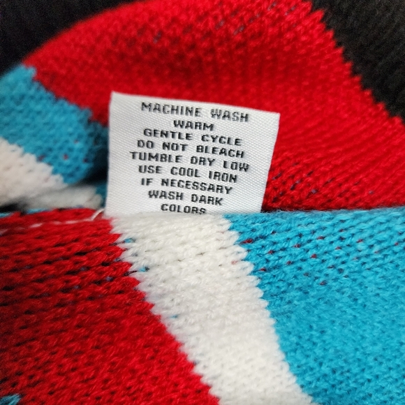 Inserch mens long sleeve turtleneck Multicolored sweater size small - Picture 9 of 9